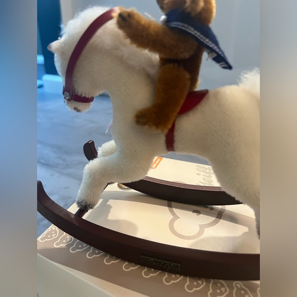 BNIB Steiff Teddy Bear on Rocking Horse 2007 Limited Edition papers & box 037337 - Picture 7 of 15